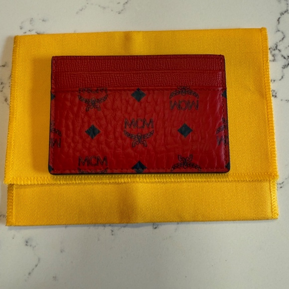 MCM Card Holder Red NWT - Picture 3 of 3
